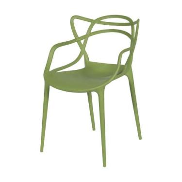 Imagem de Cadeira Allegra Solna Polipropileno Verde - Or Design