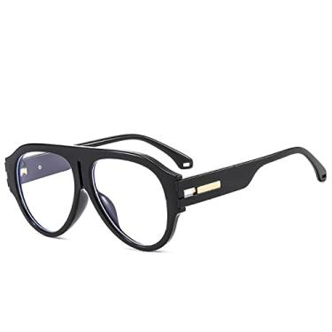 Imagem de Óculos de Sol Quadrado Feminino Vintage Grande Armação Tons Masculino Tendência Design Óculos de Sol de Luxo UV400 Óculos Grandes Gafas Óculos, preto branco, A