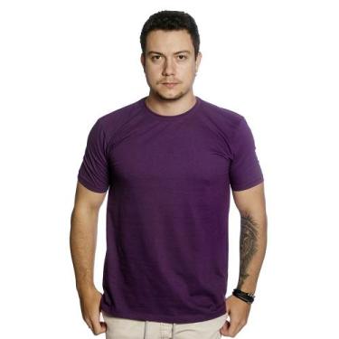 Imagem de Camiseta Básica 100% Algodão Premium Sem Estampa Masculina Tm002-V3 -