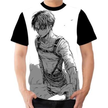 Imagem de Camiseta Camisa Capitão Levi Anime Attack On Titan 8 - Dias No Estilo