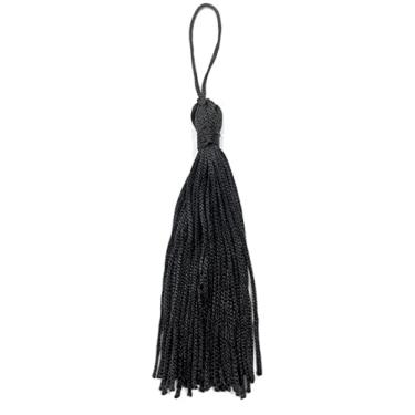 Imagem de Aplique Tassel 10 unidades com Fio de 7cm pingente de seda para artesanato e acessórios de moda (azul bebe)