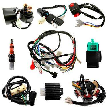 Imagem de Tbrand Kit de Fiação Completo para ATV Quad Wire Harness Elétrico Bobina de Estator CDI Cablagem para GY6 50cc 70cc 90cc 110cc 125cc