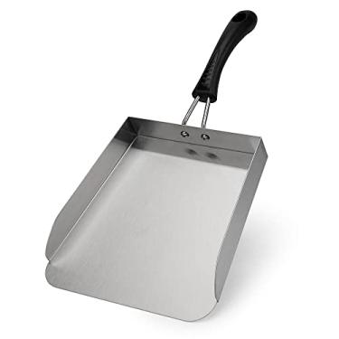 Imagem de Stanbroil Espátula de aço inoxidável para grelhador de comida Smash Burger Food Shovel para fritar e mover alimentos, 33 cm