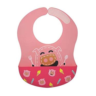 Imagem de Babador Cobertura Total XL Porquinho, Marcus e Marcus, Rosa