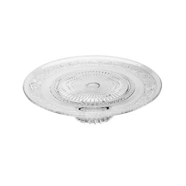 Imagem de PRATO P/BOLO C/PÉ DE VIDRO ANGEL 32,5x9,5cm