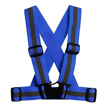 Imagem de MOOKEENONE 1 colete refletivo com fita elástica e faixa de segurança para crianças