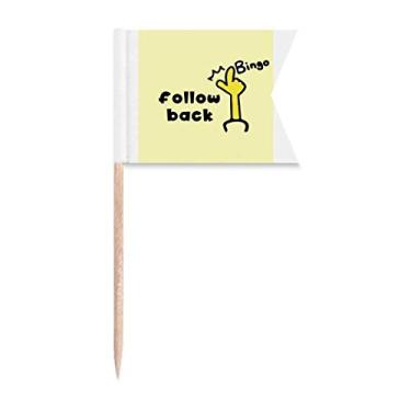 Imagem de Bandeiras de palito de dente com âncora de elogio para festas de bolo e queijos