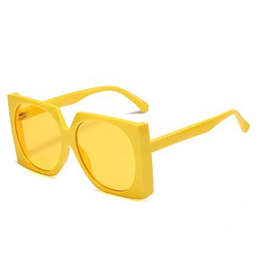 Imagem de Óculos de Sol Quadrado Cor Doce Moda Para Mulheres Vintage Laranja Rosa Gradiente Óculos de Sol Feminino Sexy Tons Sensuais, 15, Tamanho Único