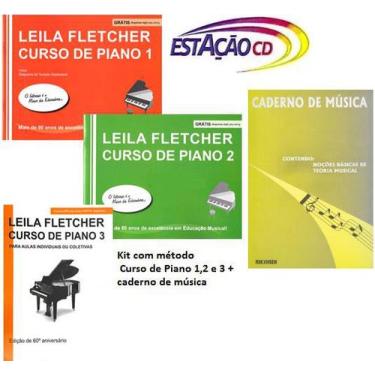Imagem de Método Curso De Piano 1,2 E 3+Caderno Música-Leila Fletcher