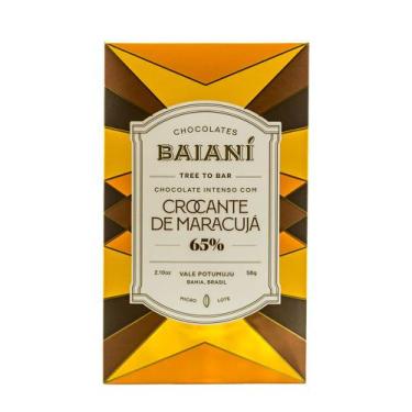 Imagem de Chocolate Intenso 65% Com Crocante De Maracujá Baianí 58G