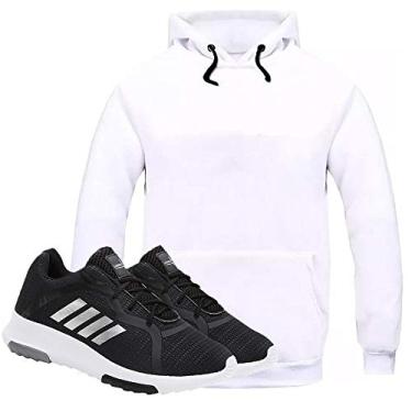 Imagem de Blusa Moletom Branco/GG - Tenis Esporte Preto/44