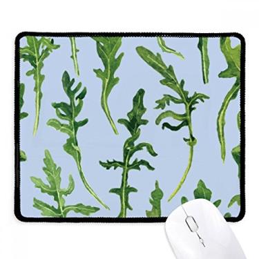 Imagem de Desenho de folhas de samambaia, planta antiderrapante, mouse pad, jogo, escritório, bordas costuradas, presente