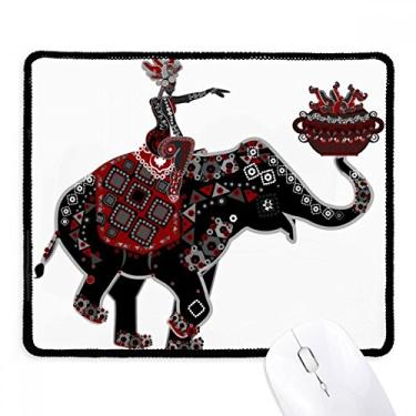 Imagem de Elephant Performance China Minority Dressing Totem Mousepad com borda costurada Tapete de borracha para jogos