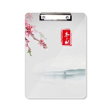 Imagem de Midwinter Twenty Four Solar Term Padrão Prancheta Pasta Bloco de Escrita Placa de Apoio A4