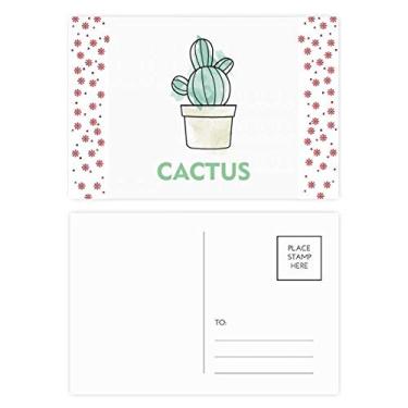 Imagem de Aquarela Cacto, Suculentas Vaso de Planta Natalina, Natal, Celebração, Cartão Postal Cartão de Bênção