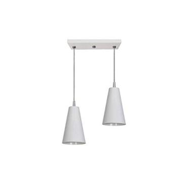 Imagem de Pendente Cone Mini Tóquio Duplo Branco, Attena, 3116/2 E BR, Branco