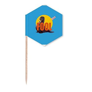 Imagem de Fools Tease Fools Art Deco, presente, bandeiras de palito, palitos de cupcake, festa celebração