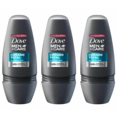 Imagem de Kit C/03 Dove Cuidado Total Desodorante Rollon Masculino 50ml