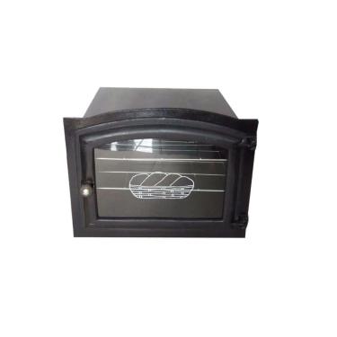 Imagem de Forno Ferro Fundido Porta Vidro Fogão A Lenha 50x47x33cm G