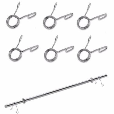 Imagem de Kit 20 Presilhas Barra Grampo 3 Voltas 28.60 mm Musculação-Unissex