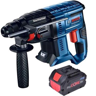 Imagem de Martelete SDS Plus 18V 2,3KG GBH 180-LI Bateria 8 Ah GBA Procore BOSCH