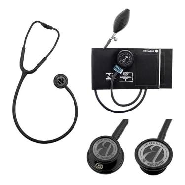 Imagem de Conjunto Esfigmomanômetro + Estetoscópio Eternity Luxo Bic Inox (BLACK TOTAL)