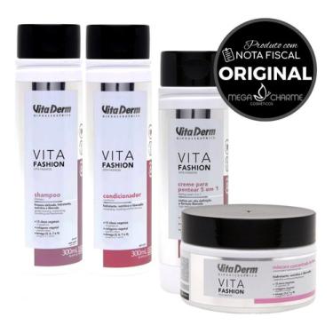 Imagem de Vita Derm Vita Fashion Kit Hidratação Cabelos Cacheados  