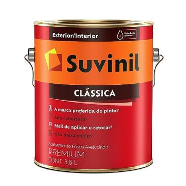 Imagem de Tinta Suvinil para parede latex PVA classica 3,6L - Branco neve - 53362399