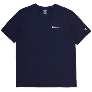 Imagem de Champion Camiseta masculina, Powerblend, macia, gráfica, camiseta mais confortável para homens, (Coleção 2024) Marinha Francesa, P