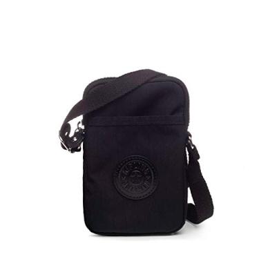 Imagem de Kipling Bolsa tiracolo Tally, alça transversal ajustável, fecho de zíper, Tonal preto, One Size, Minibolsa feminina Tally, mini bolsa transversal leve, bolsa de telefone de nylon