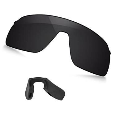 Imagem de TRUSHELL Lentes de substituição polarizadas | Almofadas de nariz para óculos de sol Oakley Sutro Lite OO9463 preto escuro - Polarizado