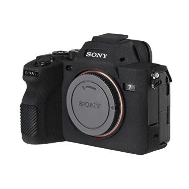 Imagem de Easy Hood Capa de câmera para câmera digital Sony Alpha 7LL/A, A7LL/A, A7M4, capa protetora de borracha de silicone macio antiarranhões