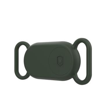 Imagem de HIDAHE Suporte de coleira de cachorro para Galaxy Smart Tag2, capa de silicone para gato de estimação, acessório de capa protetora para Samsung Galaxy Smart tag 2, verde