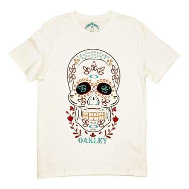 Imagem de Camiseta Oakley Back To Skull Off White-Masculino