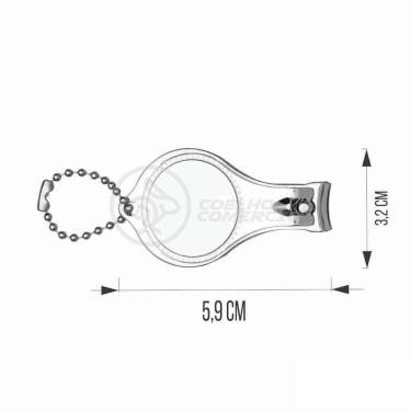 Imagem de Kit 10 Cortador Unha C/ Lixa Inox Abridor Garrafa Chaveiro