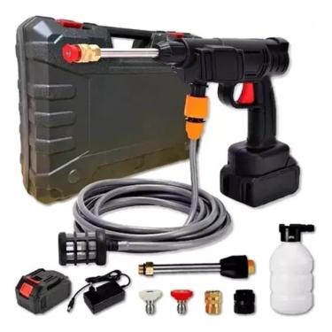 Imagem de Lavadora Alta Pressão Portátil Sem Fio Pistola Água Gatilho