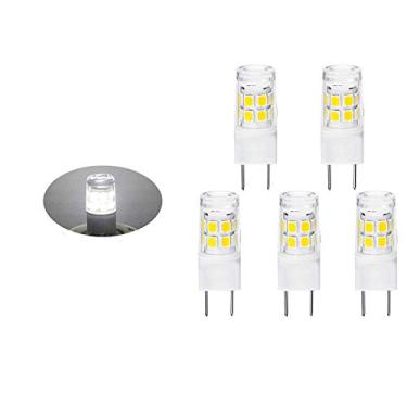Imagem de Lâmpadas de LED G8 120V 2W WB25X10019 para micro-ondas compatíveis com peças de forno de halogênio G-E WB08X10050 WB36X10246 AC110V-130V, pacote com 5 (branco diurno)