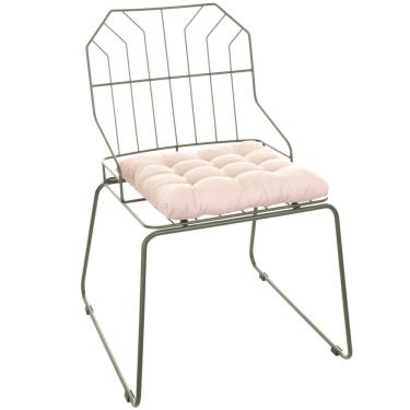 Imagem de Cadeira para Sala de Estar Atenas Verde Oliva/Bege