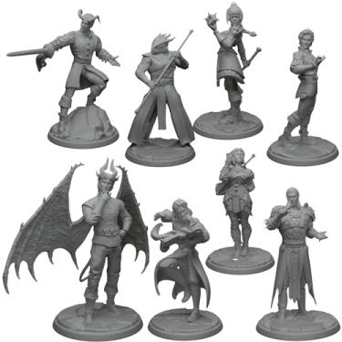 Imagem de Miniaturas Personagens Baldur's Gate 3 RPG Tabuleiro D&D (Cinza)
