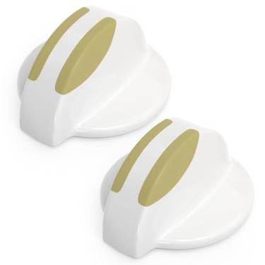 Imagem de lubiyack 2 peças 134844410 substituição de maçaneta de arruela branca compatível com Frigidaire, Westinghouse, Elec-trolux, substitui AP4339026 1460965 134844410 134034900 134034910