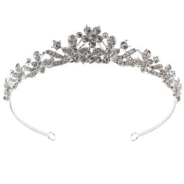 Imagem de 2 Unidades Chapéu De Noiva De Luxo Coroas Acessório De Cabelo De Vestido De Noiva Tiara Medieval Tiara De a Para Cabeça Princesa Pedaço De Cabelo Dama De Honra Casamento