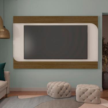 Imagem de Painel para TV até 86 Polegadadas Trama Artely - Pinho/OffWhite