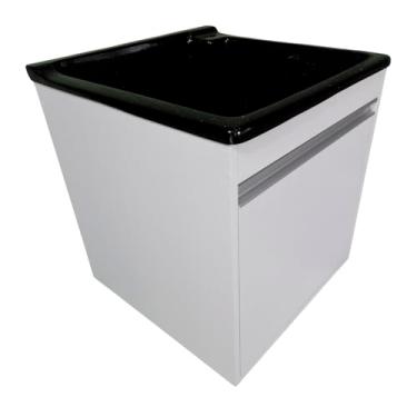 Imagem de Tanque Fibra 40l Com Base Para Torneira + Gabinete MDF Suspenso