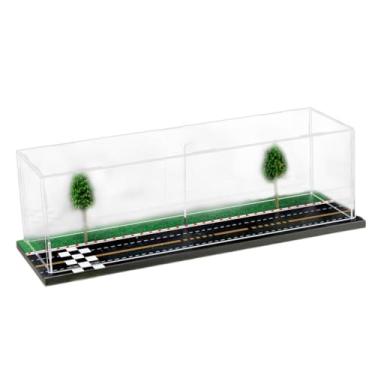 Imagem de Amagogo 1:64 Escala Diecast Brinquedo Carro de Armazenamento Estacionamento Cena Cena Modelo Presentes Estacionamento Garagem Modelo para Prateleira Modelo, Rota 66