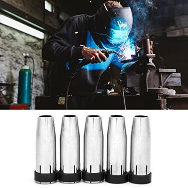Imagem de Bocal de Gás Cônico de 5 Unidades para Tocha de Soldagem MIG MB 24KD, Consumíveis de Cobre 12,5 Mm, Usinagem CNC de Precisão, Material de Cobre Vermelho, Fósforo, Novo Bico de