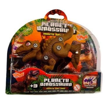 Imagem de Brinquedo Dinossauro Monta e Desmonta, Planeta Dinossauro - Toyng (Marrom Terra)