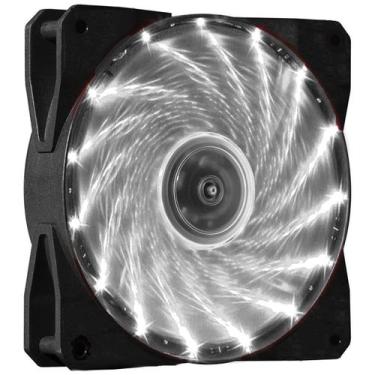 Imagem de Cooler Fan 120mm (12cm) C/15 Leds Branco - Xway, Branco