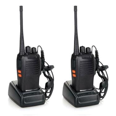Imagem de Kit 2 Rádios Comunicação Walk Talk Bf-777S Uhf Vhf 16 Canais - Baofeng