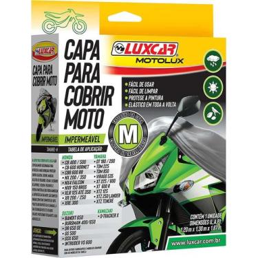 Imagem de Capa Para Cobrir Moto Impermeável Tamanho M Luxcar