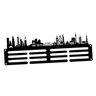 Imagem de DimyFew Medalha Cabide Porta-medalhas, Ferro, Prateleira de Medalhas Montada Na Parede, Suporte para Medalhas para Corredor de Softball de Ginástica, estilo C, Tamanho real